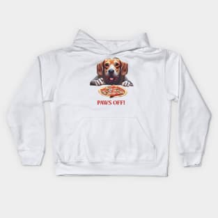 Paws off my pizza! Kids Hoodie